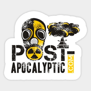 Post Apocalyptic .com Typography Sticker